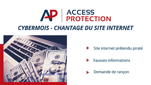 Chantage du site internet