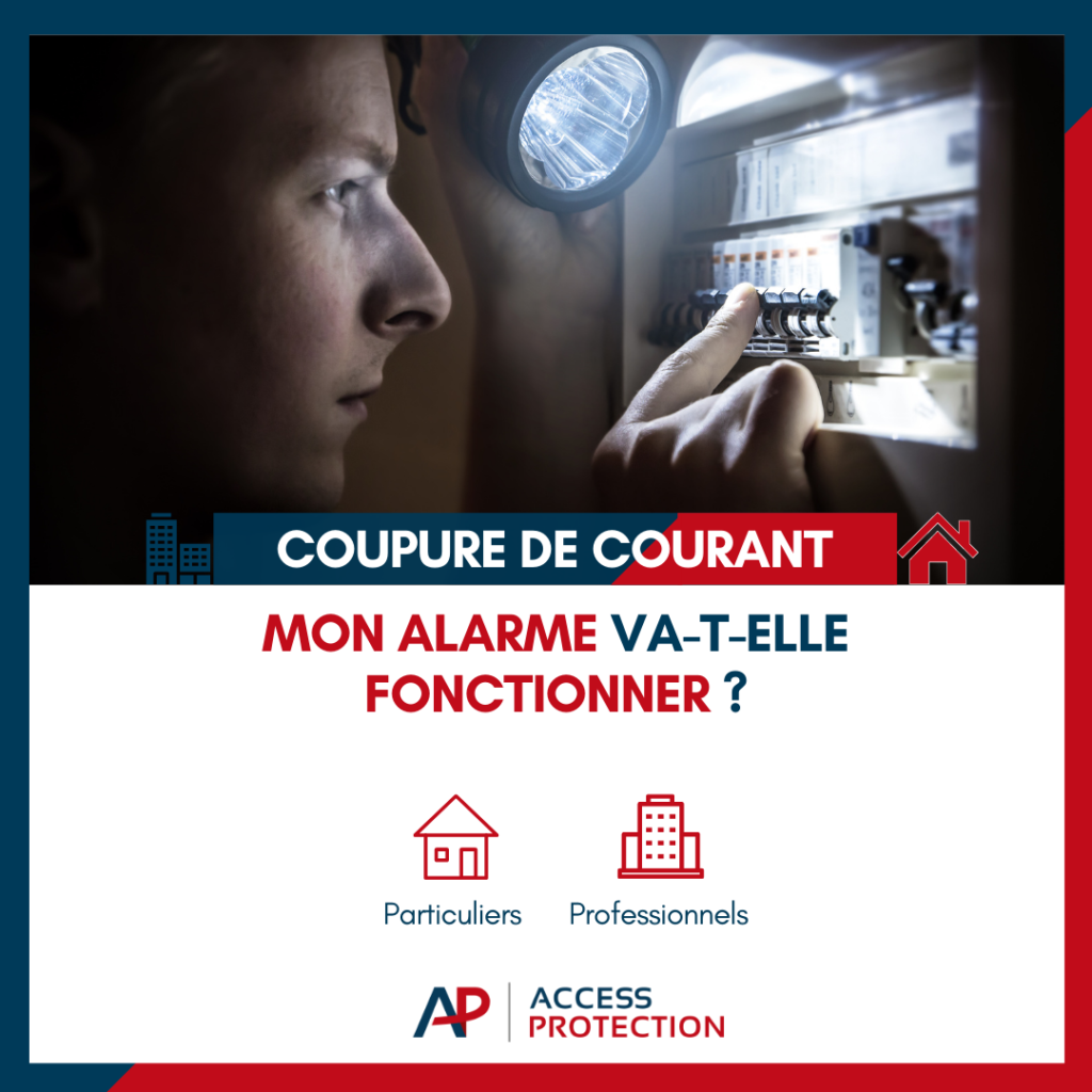 coupure de courant et alarme