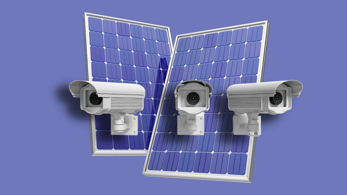 caméra de surveillance solaire