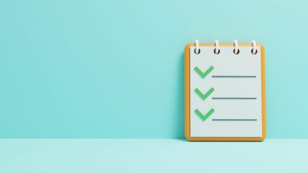 interphone vidéo checklist