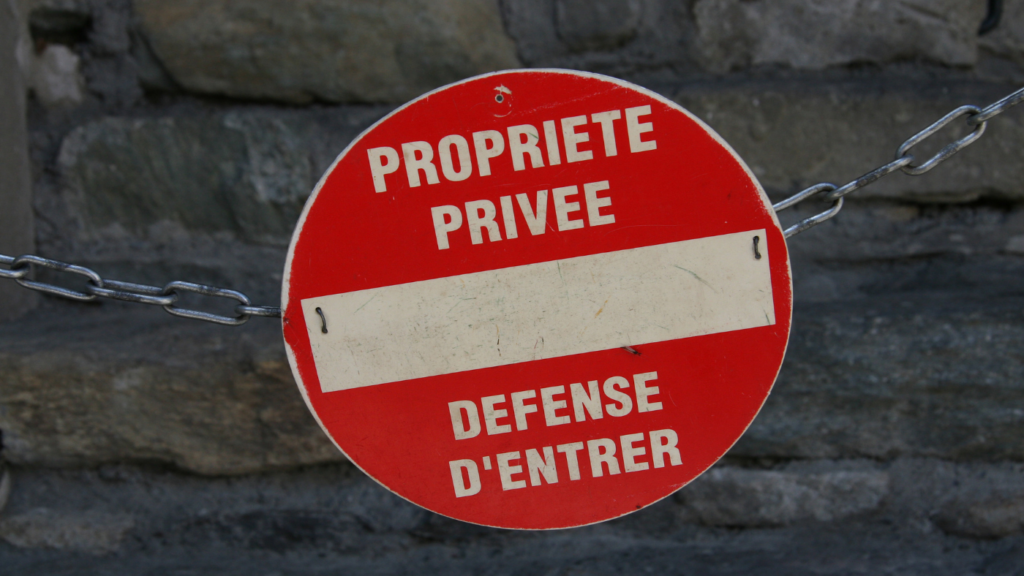 proprieté privée