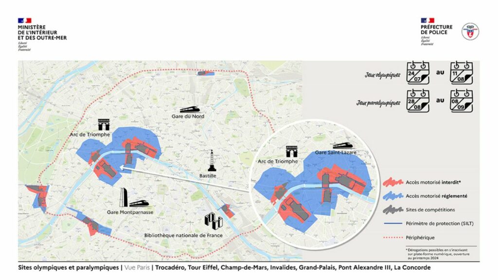 Plan Paris JO