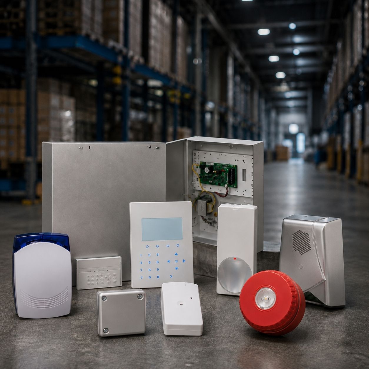 alarme site logistique